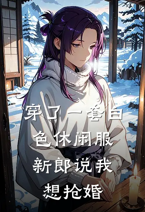 穿了一套白色休闲服，新郎说我想抢婚